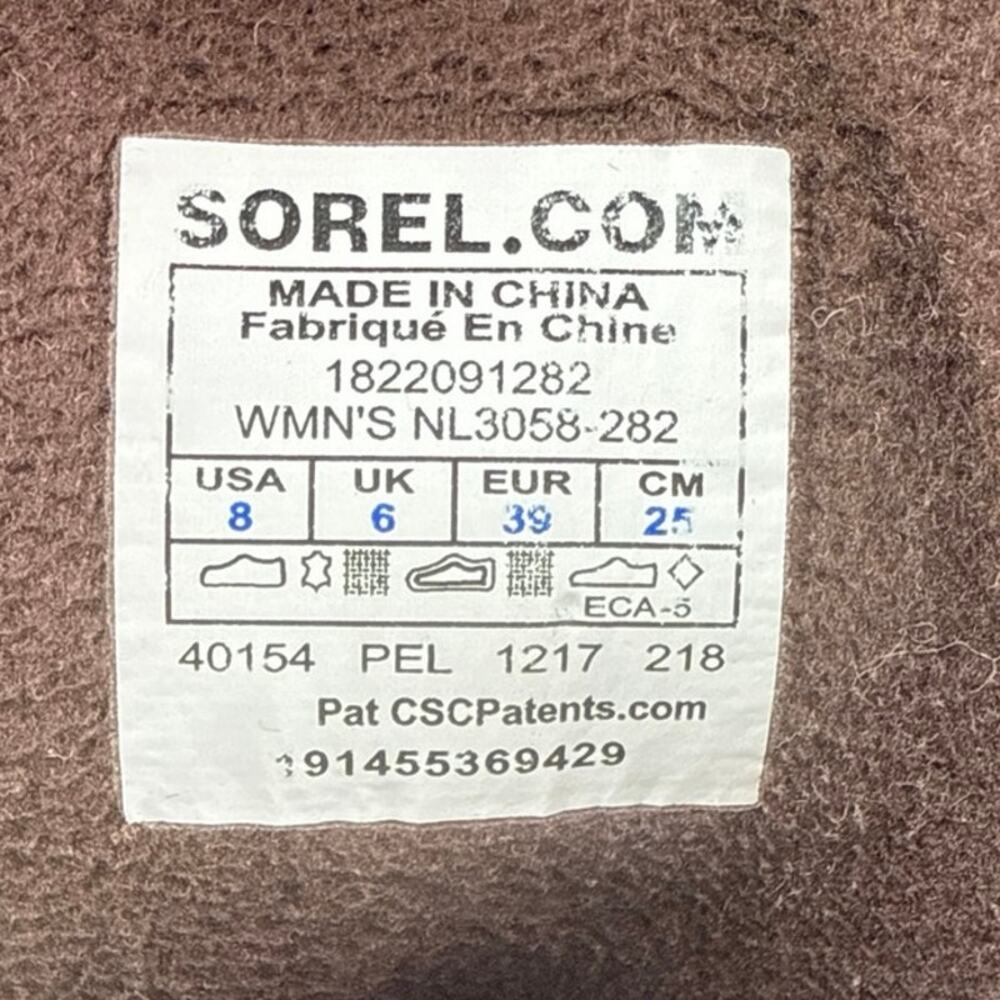 Sorel Slimpack II Women's Brown Suede Waterproof Lace Up Insulated Duck Boots 8 - Picture 6 of 6